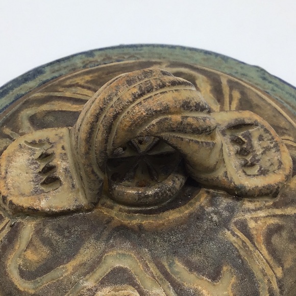 Vintage Signed Studio Art Pottery Covered Dish - Picture 10 of 13
